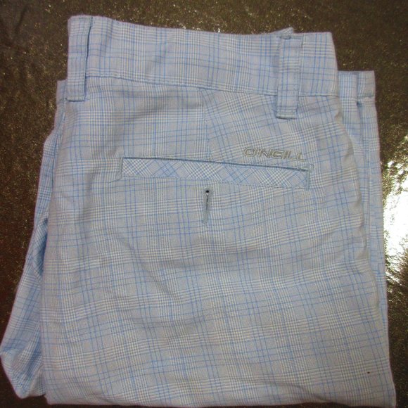 Oneil Blue Plaid Shorts Size 30 Mens - Picture 9 of 9